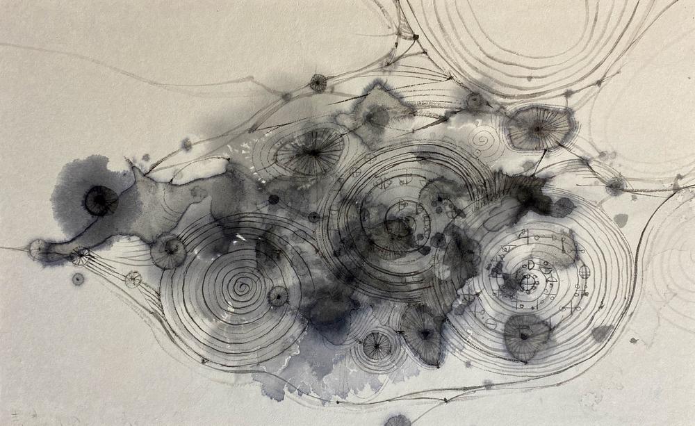 Spirals to  Merged  Memories#4