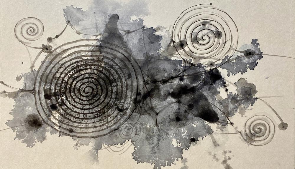 Spirals to  Merged  Memories#5