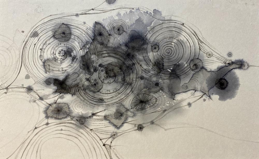Spirals to  Merged  Memories#4