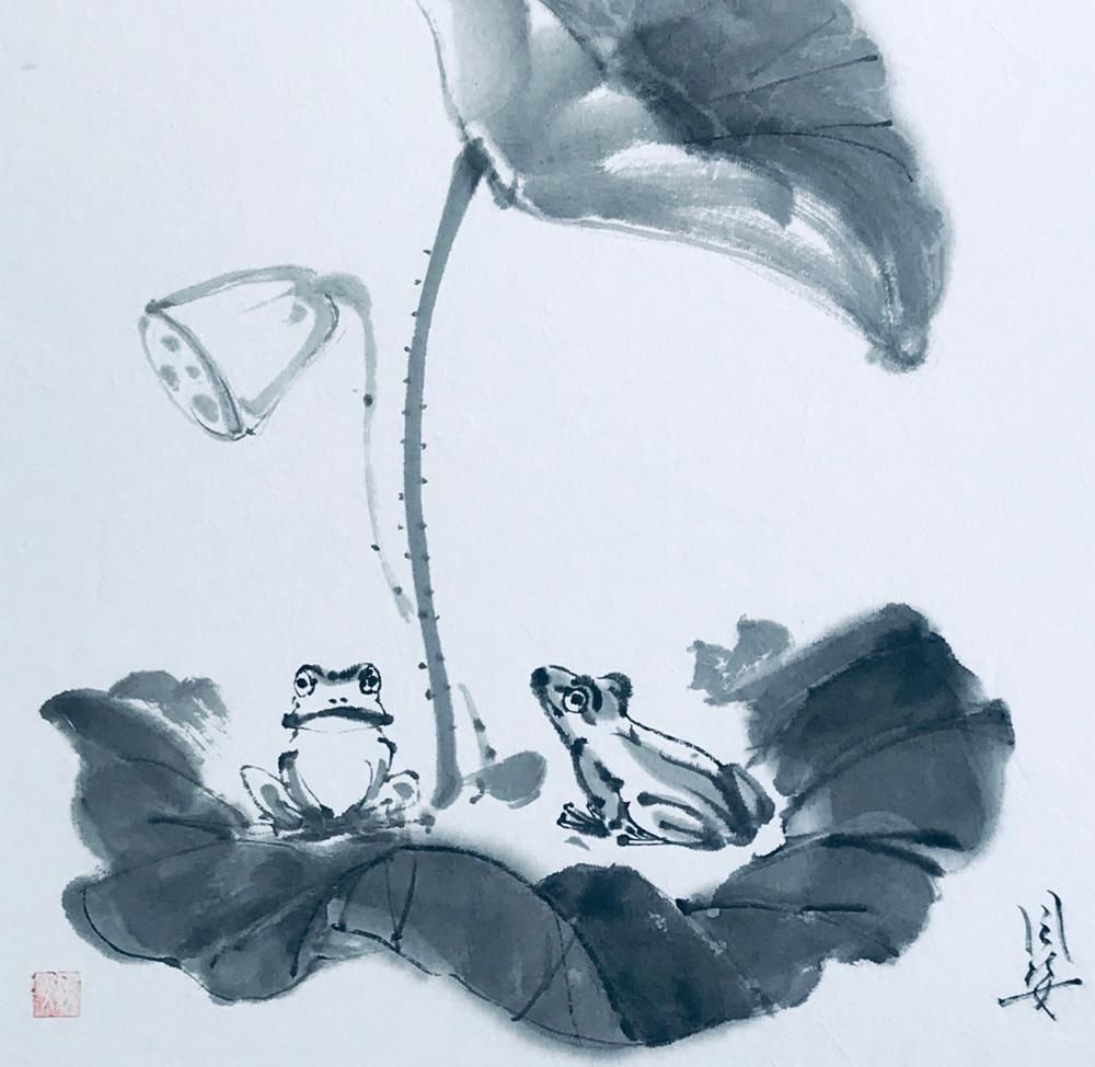 Lotus and Frogs