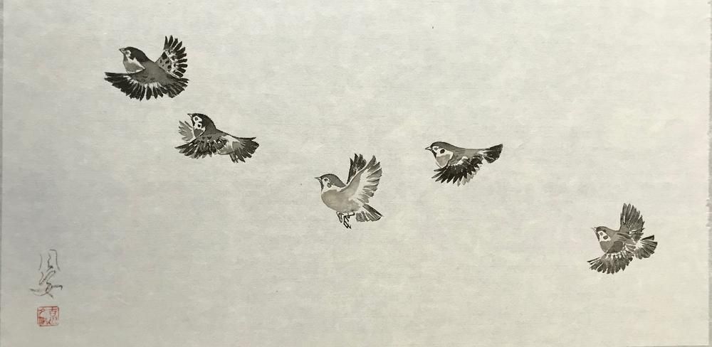 Five Sparrows