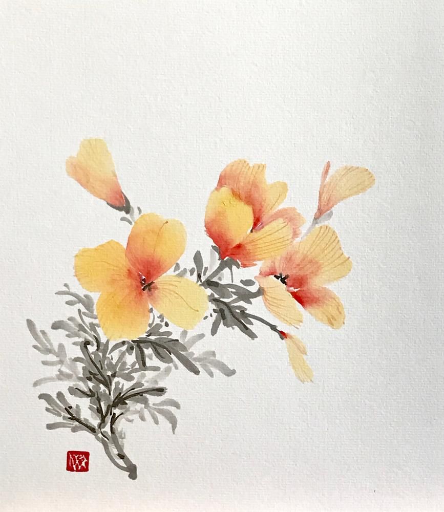 Orange Flowerszakuro