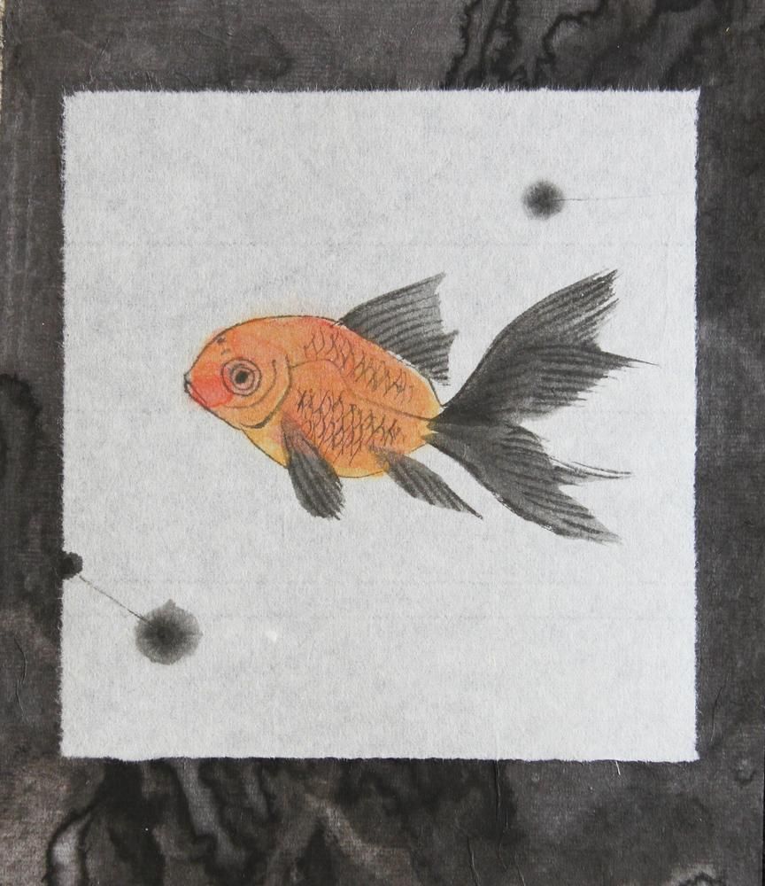 floating fishiris-tanzaku